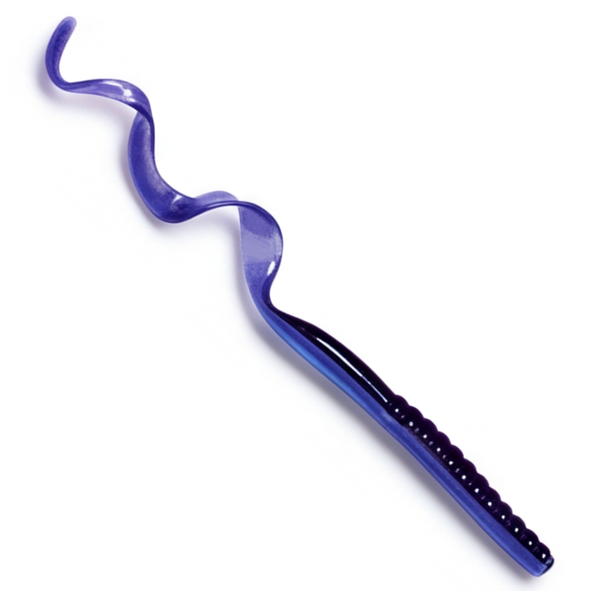 The Culprit Original Worm in Grape Shad color on a white background