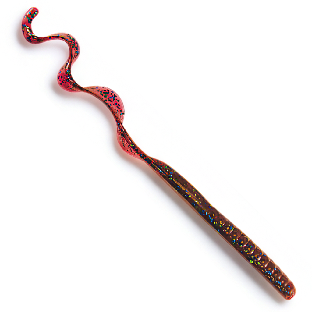 The Culprit Original Worm in Plum Apple color on a white background