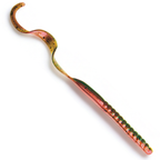 The Culprit Original Worm in Watermelon Copper Red Flake color on a white background