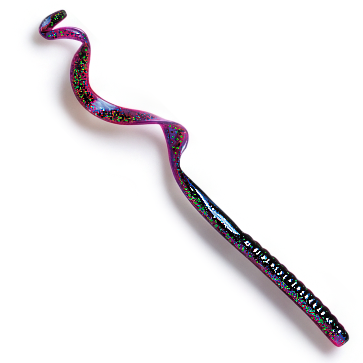 The Culprit Original Worm in Tequila Shad Green color on a white background