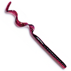 The Culprit Original Worm in Red Shiny Shad color on a white background