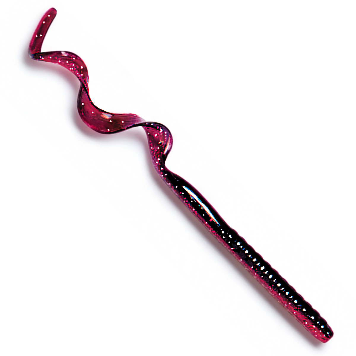 The Culprit Original Worm in Red Shiny Shad color on a white background