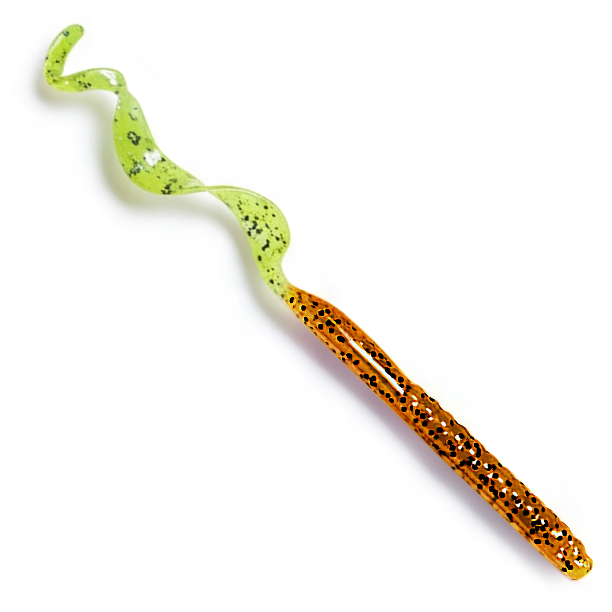 The Culprit Original Worm in Pumpkin Seed Chartreuse color on a white background