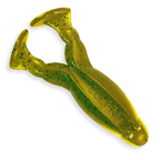 The Culprit Incredi-Frog worm in Green Pumpkin color on a white background