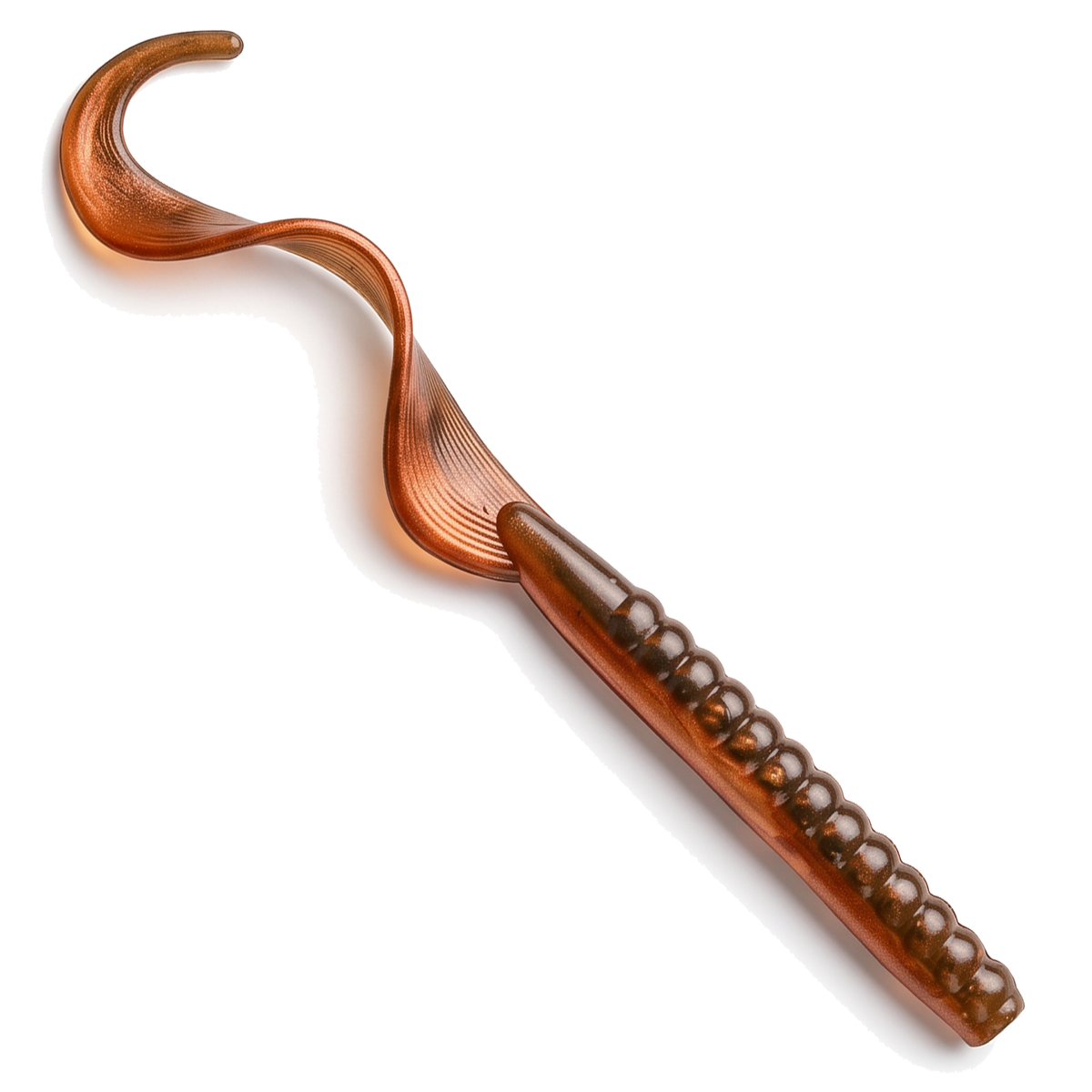 The Culprit Fat Max worm in Crawdad color on a white background