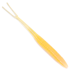 The Culprit Skinny Jerk, a soft plastic jerk worm, in Raw Chicken color on a white background