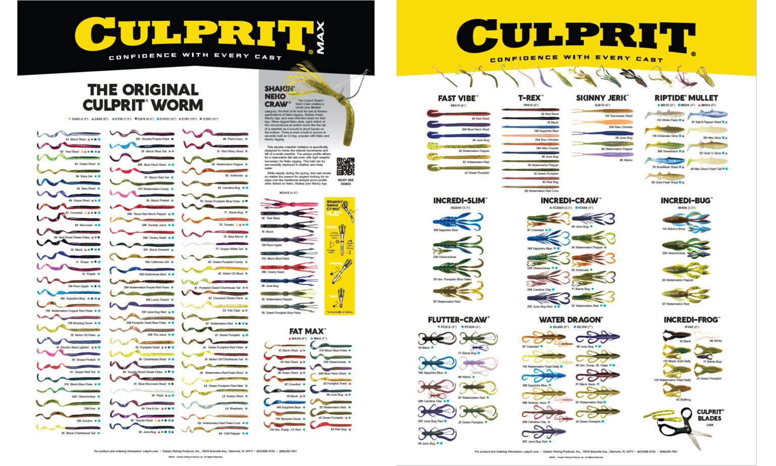 Catalog Culprit Lures